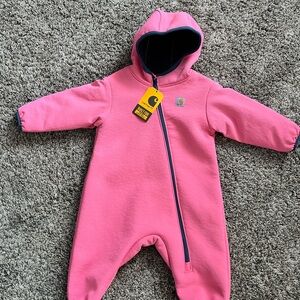 Carhartt Pink Infant super dux snowsuit 6 months Brand New